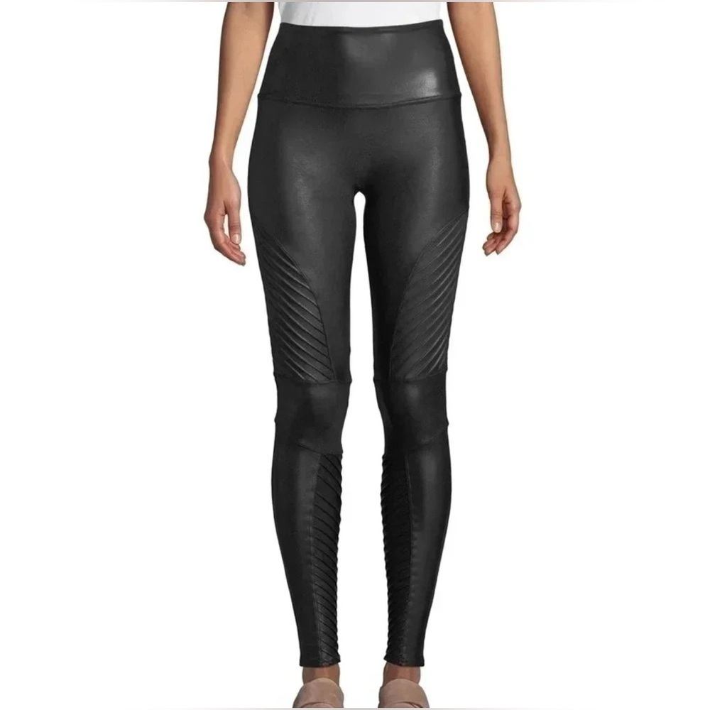 SPANX Black Moto Leggings